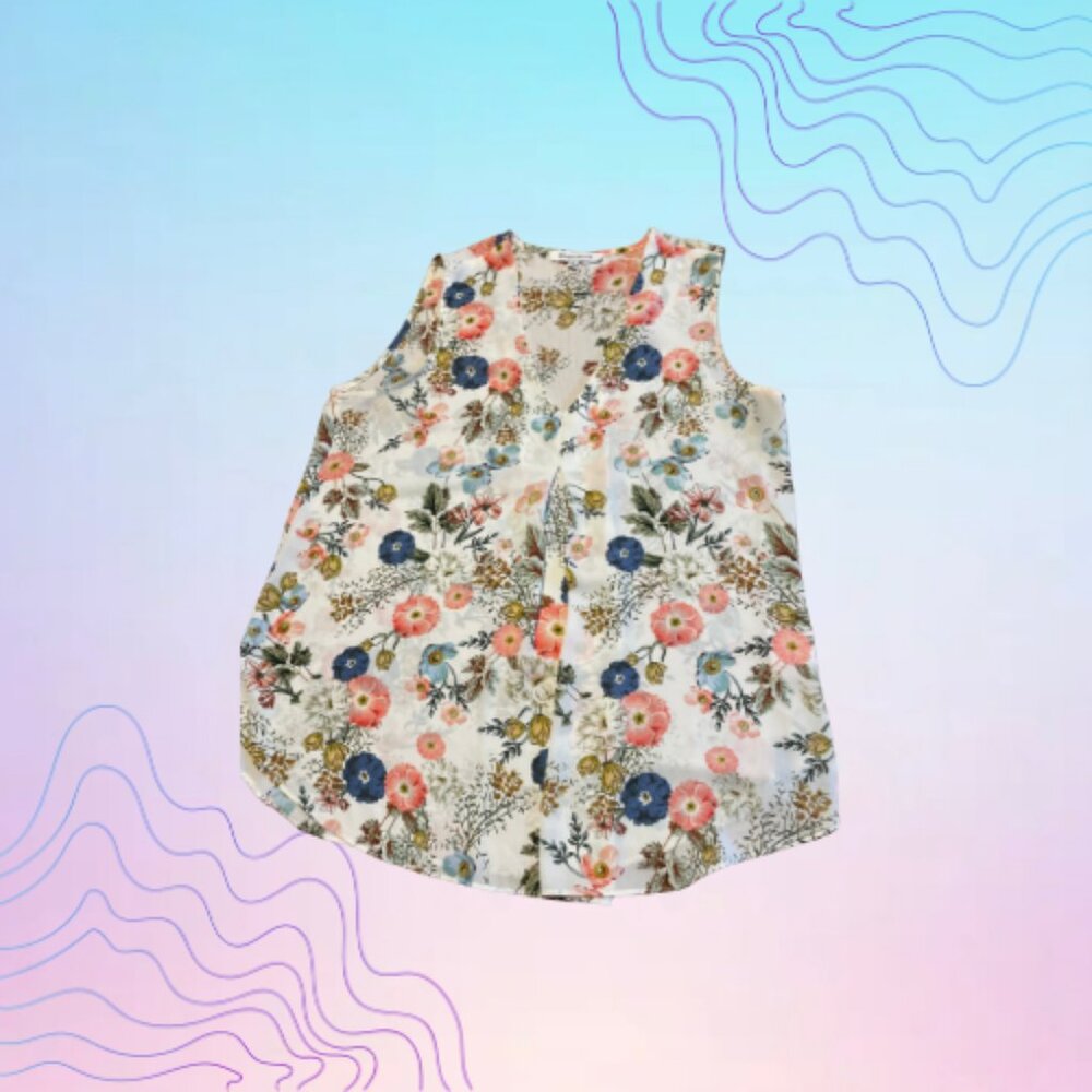 ROSE & OLIVE Floral Sleeveless Blouse